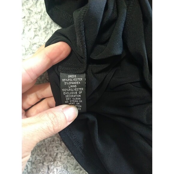 Jessica Howard Sleeveless V-neck Dress Black Size 6 Classic Vintage Y2K - Picture 11 of 11